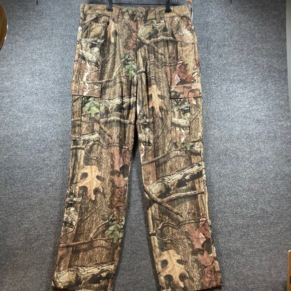 Cabelas Camo Cargo Pants Men's 36 Actual (35X31) Camouflage Lightweight Hunting - Picture 1 of 11